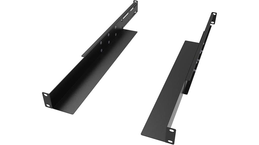adjustable server shelf rails