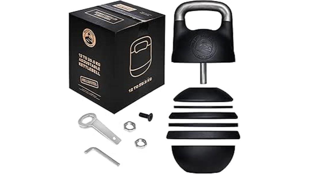 adjustable steel handle kettlebell