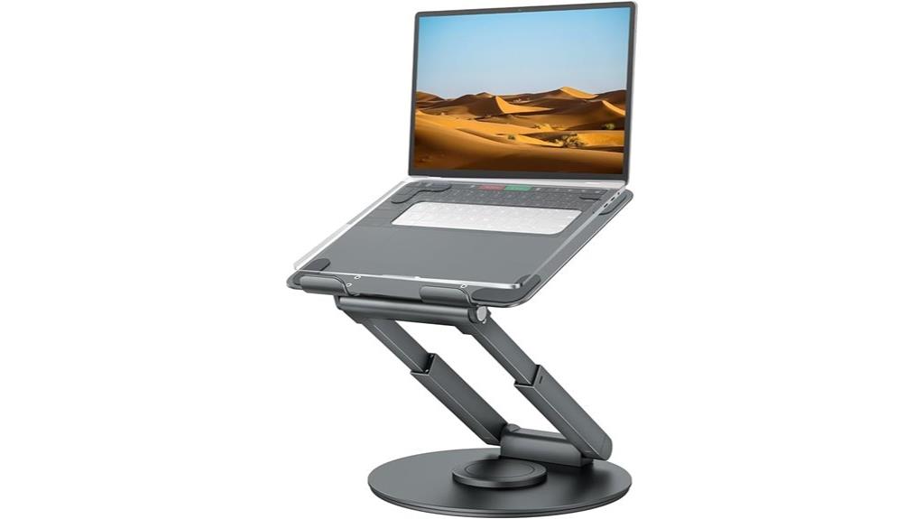 adjustable swivel laptop stand