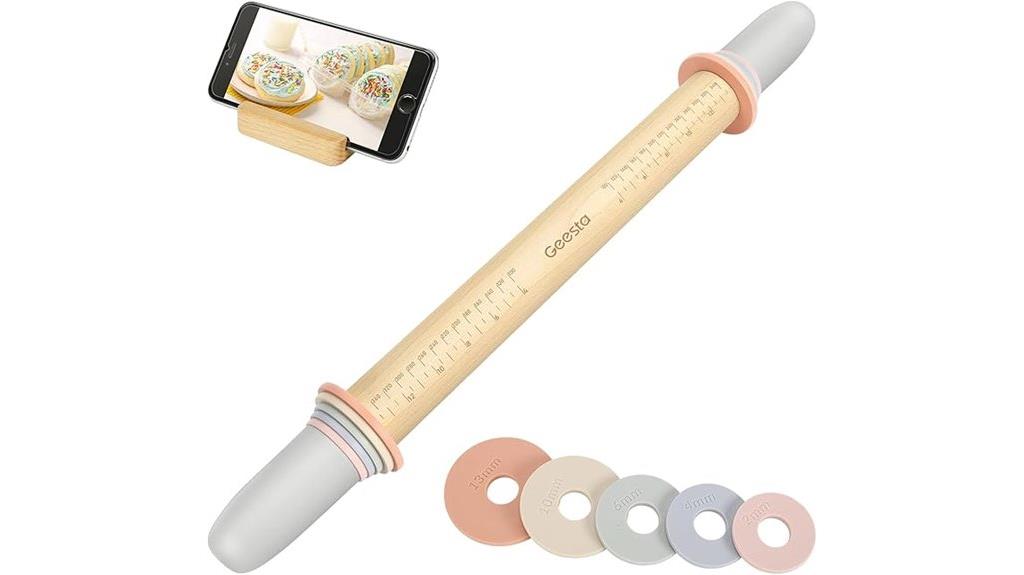 adjustable wooden rolling pin