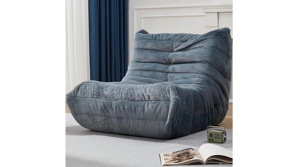 adult faux fur bean bag