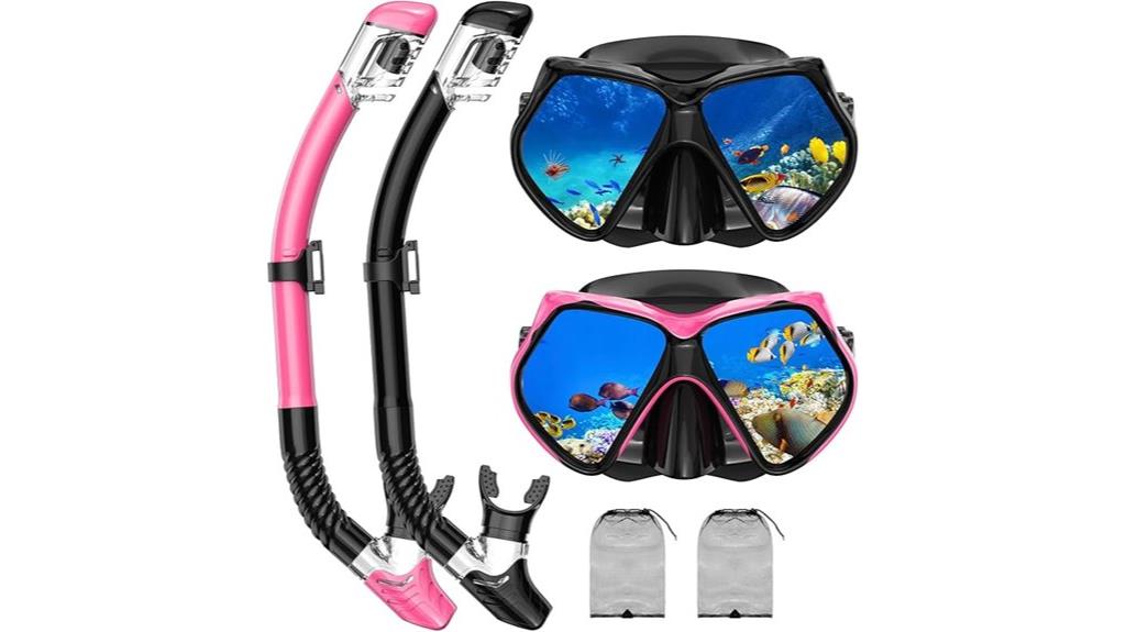 adult snorkeling gear set
