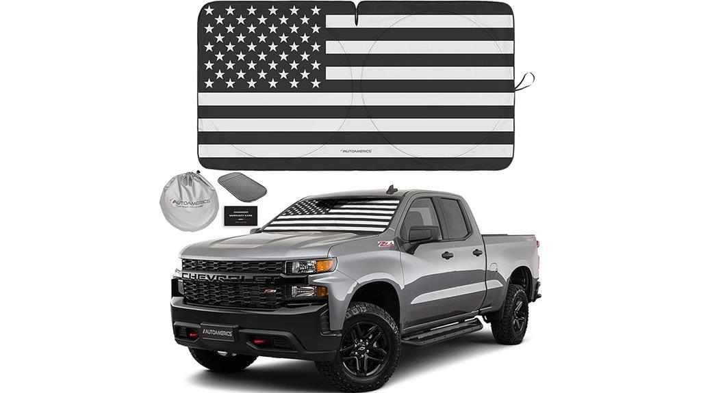 american flag windshield shade
