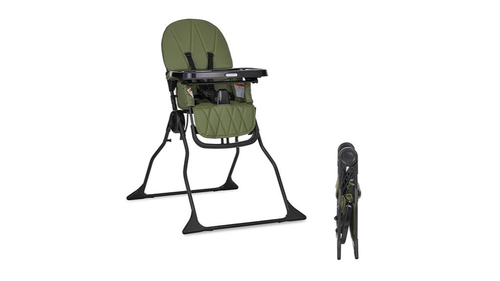 baby high chair in olive