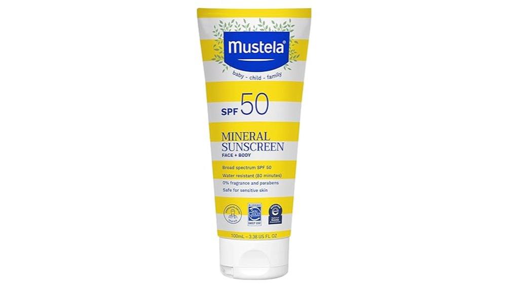 baby mineral spf 50 sunscreen