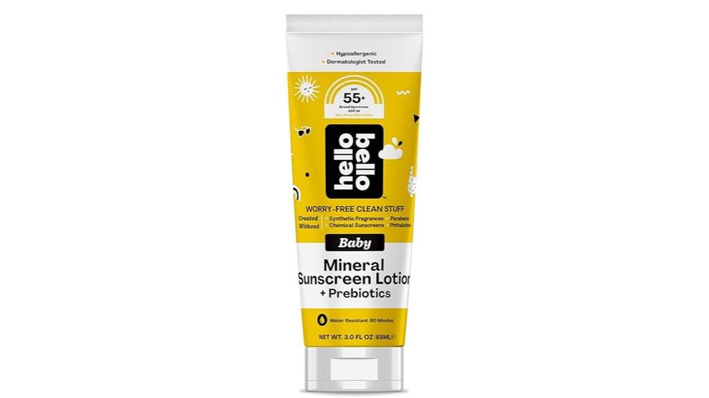 baby mineral spf 55 sunscreen