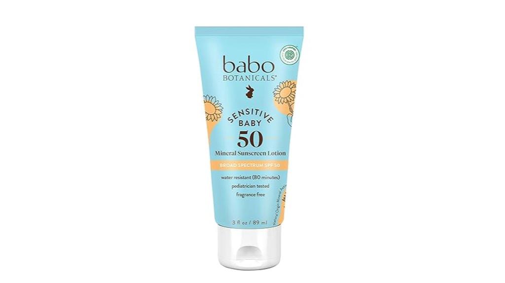 baby mineral sunscreen lotion
