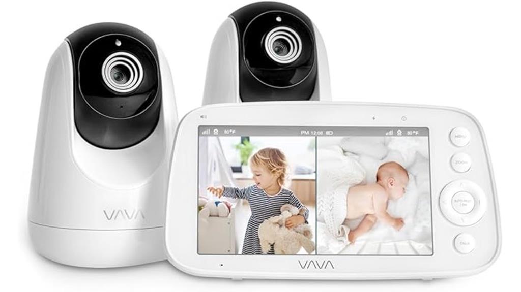 baby monitor with split screen