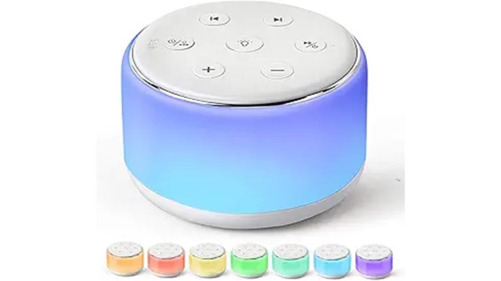 baby noise machine with light