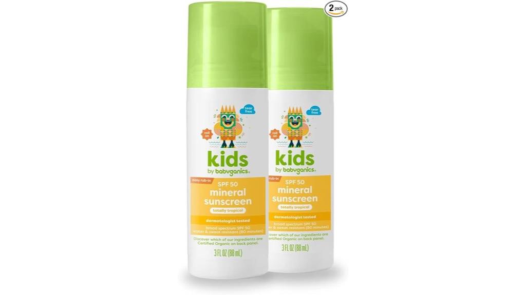 babyganics spf 50 sunscreen rollers