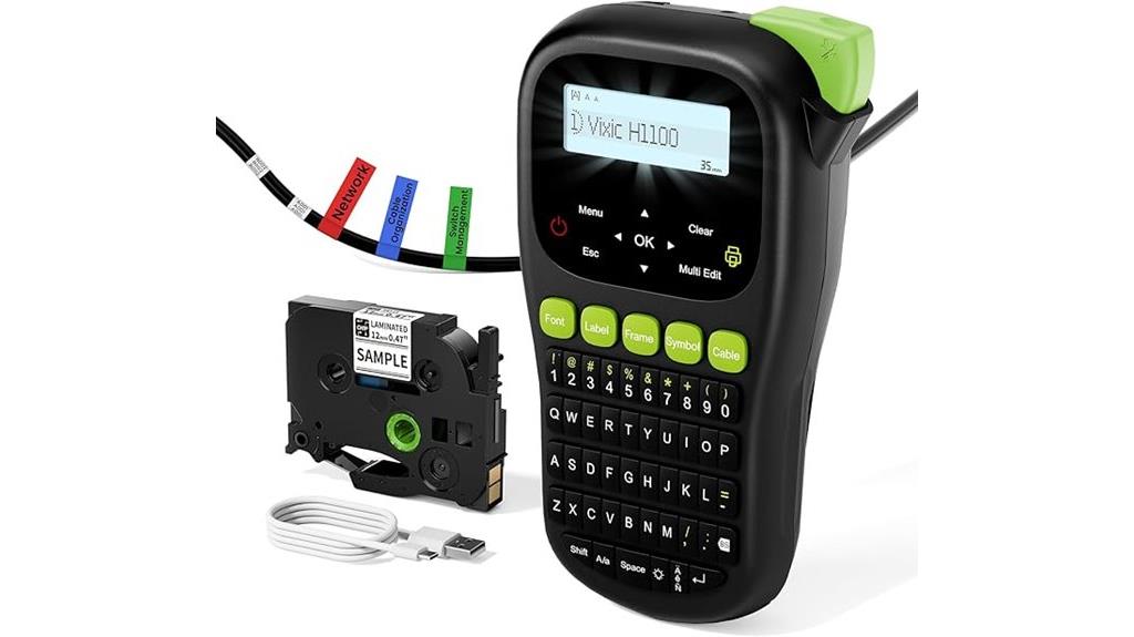 backlit h1100 label maker