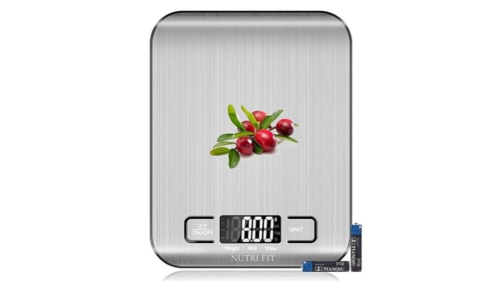 backlit kitchen food scale