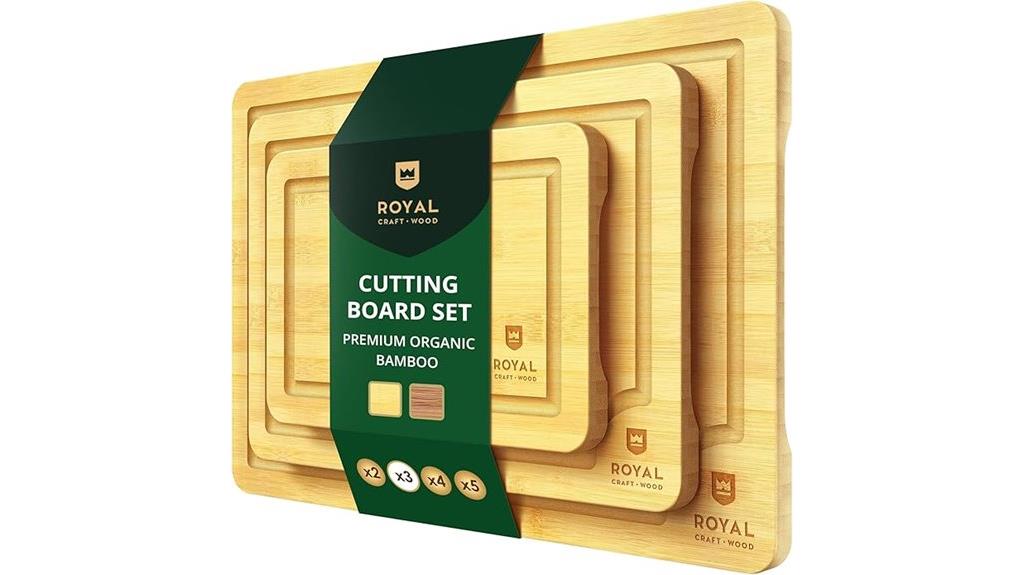bamboo kitchen cutting set
