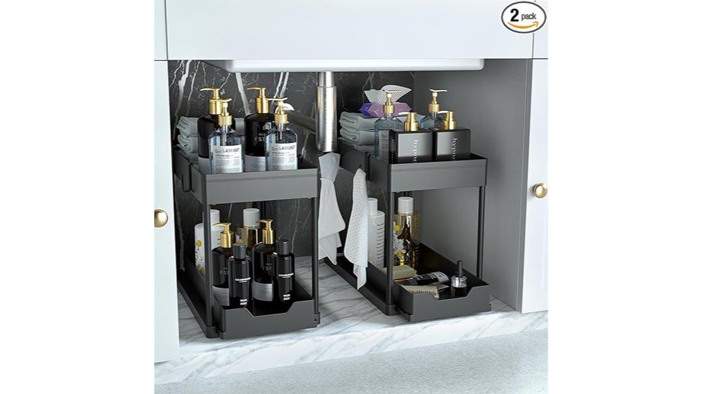 bathroom sink storage organizers