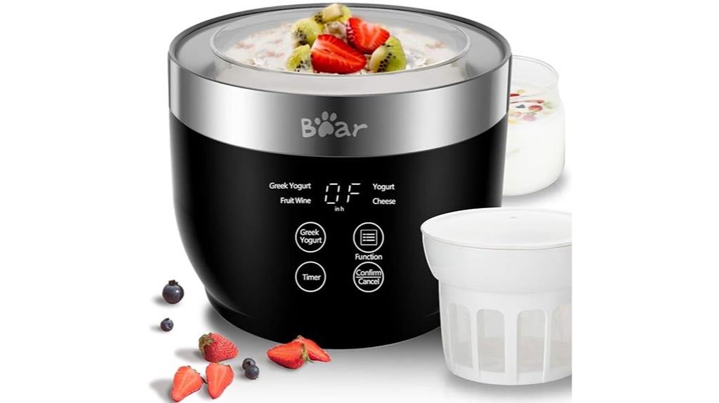 bear yogurt maker with strainer