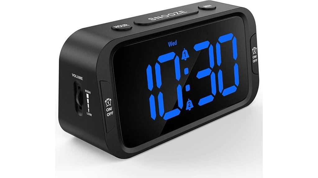 bedroom digital alarm clock