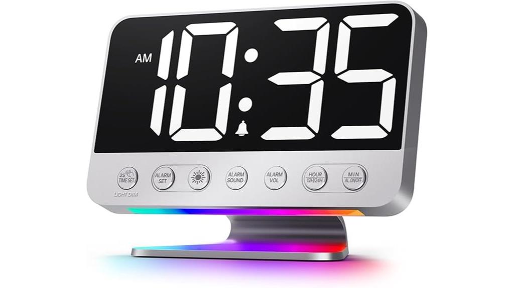 bedroom digital alarm clock