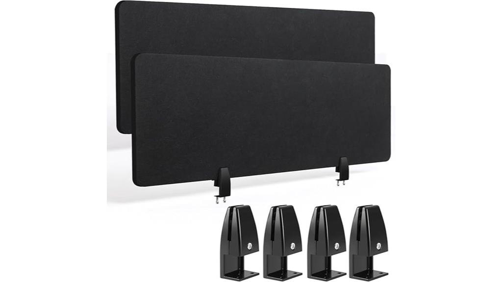 black acoustic privacy divider