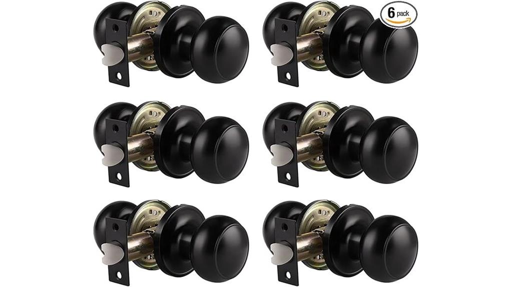 black interior door knobs