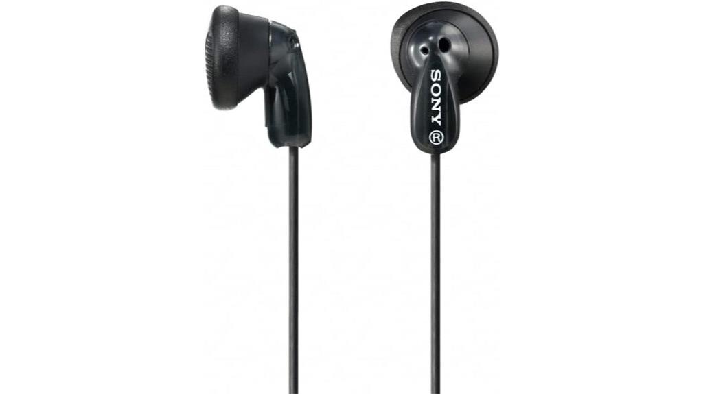 black sony mdre9lp earbuds