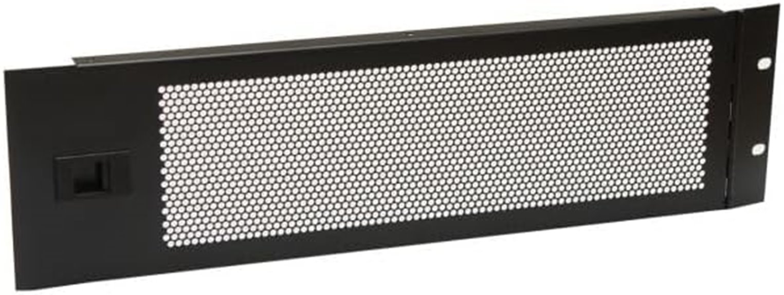 black steel 3u panel