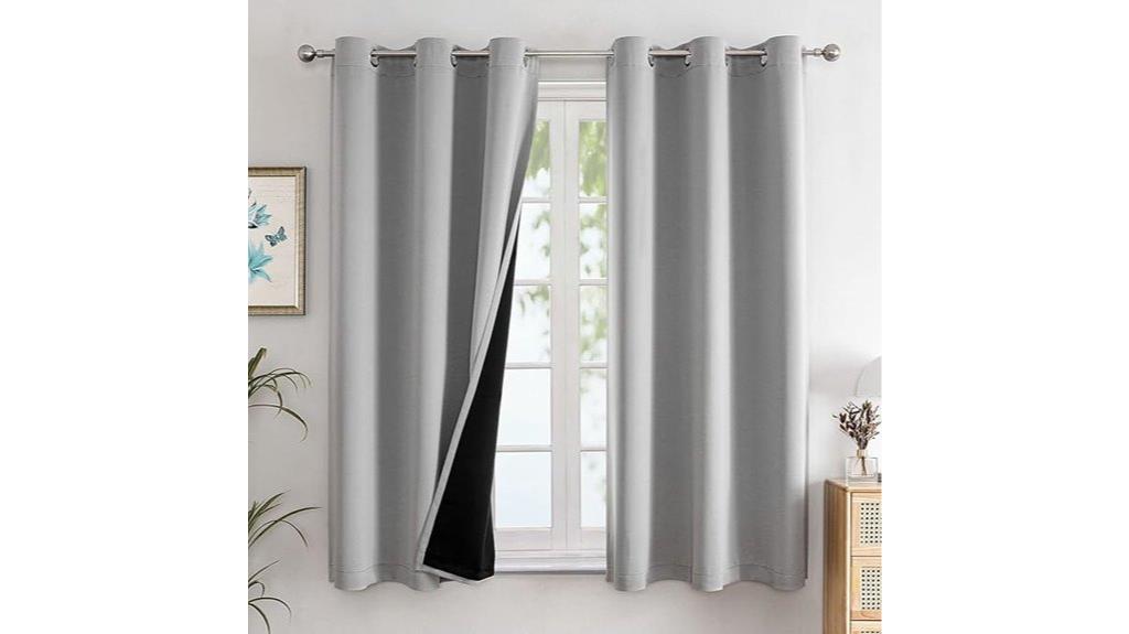 blackout bedroom curtain set