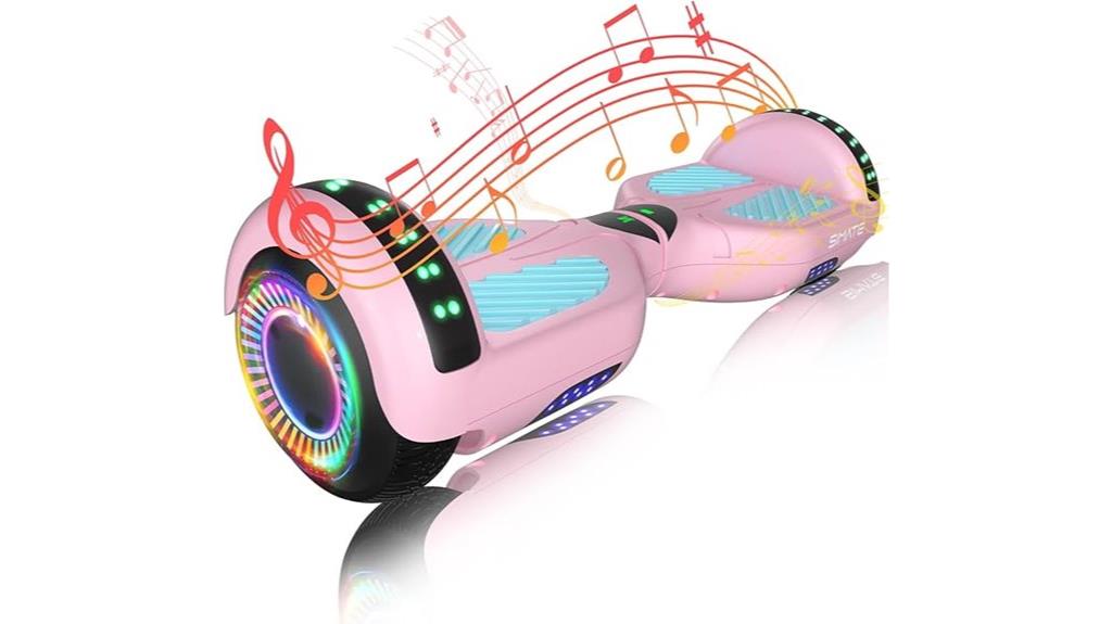 bluetooth led kids scooter