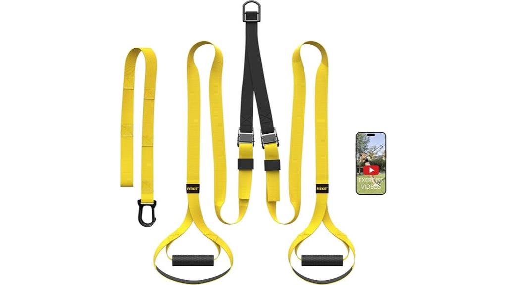 bodyweight suspension training kit