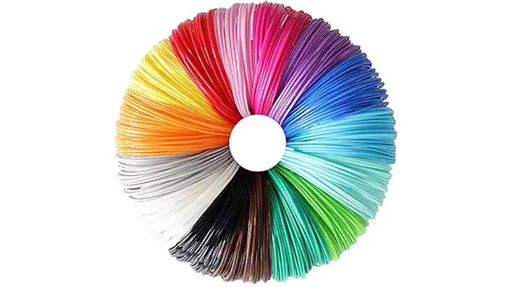 bright colorful filament refill