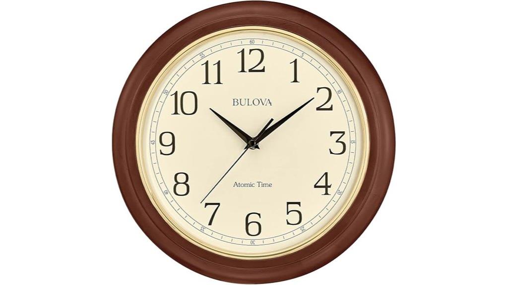 bulova wooden atomic clock