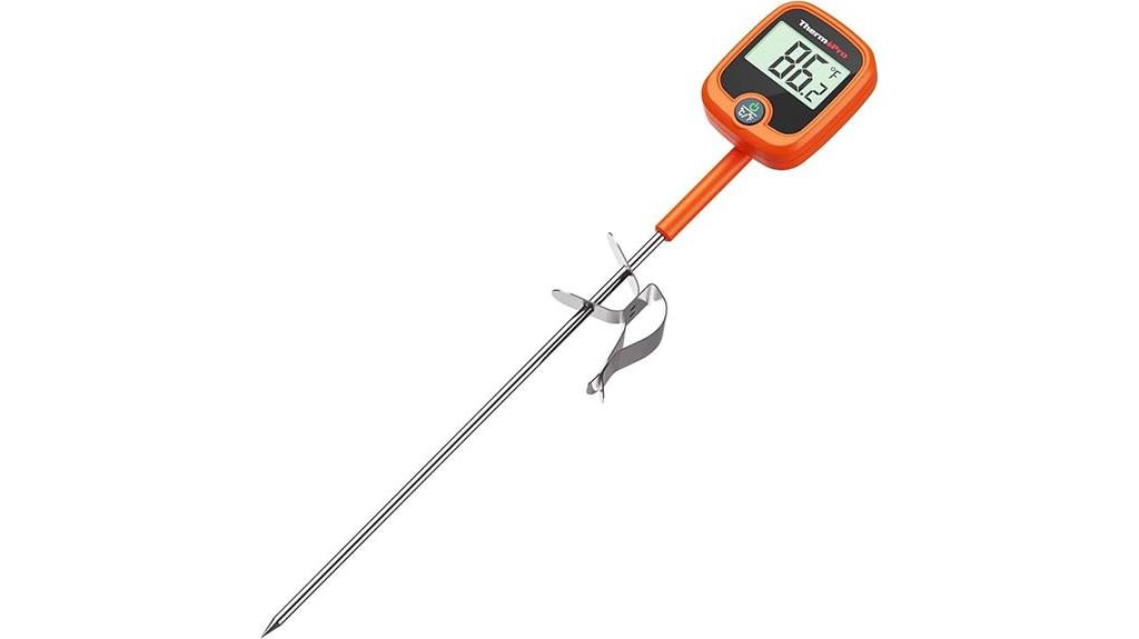 candy thermometer with pot clip
