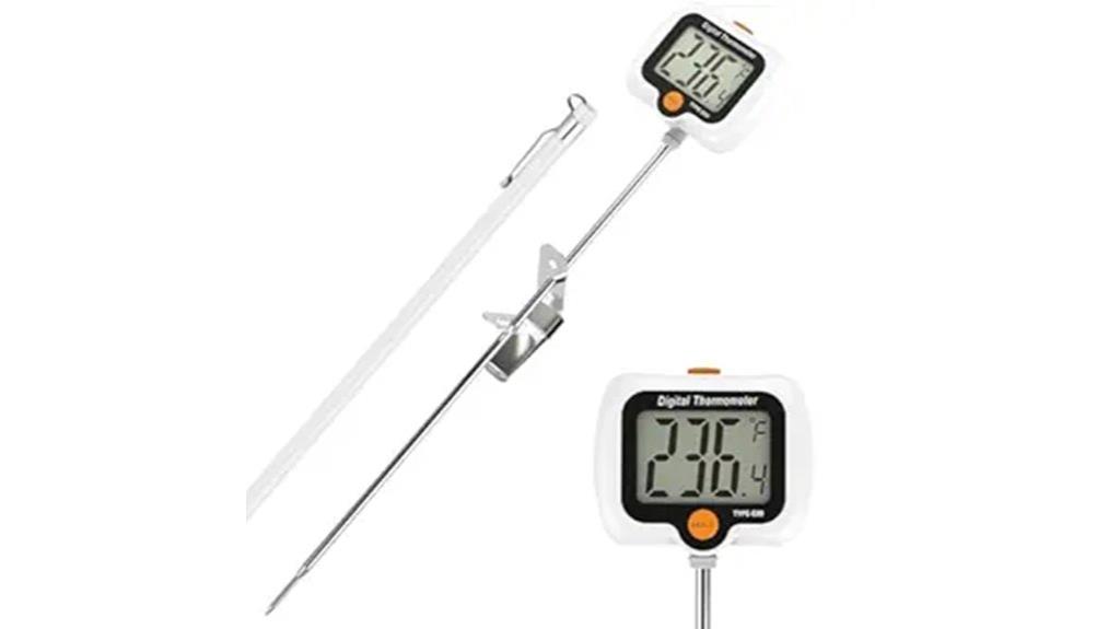 candy thermometer with pot clip