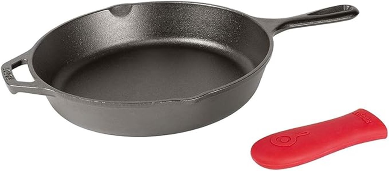 cast iron skillet with cover