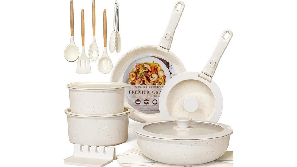 ceramic non stick cookware set