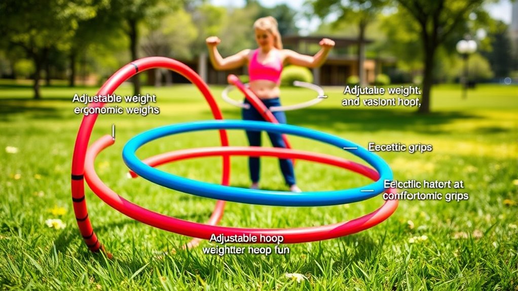choosing comfortable adjustable hula hoops