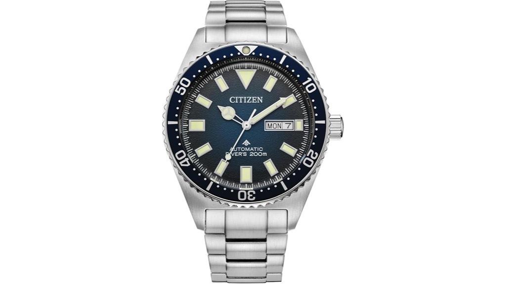 citizen men s blue dial dive