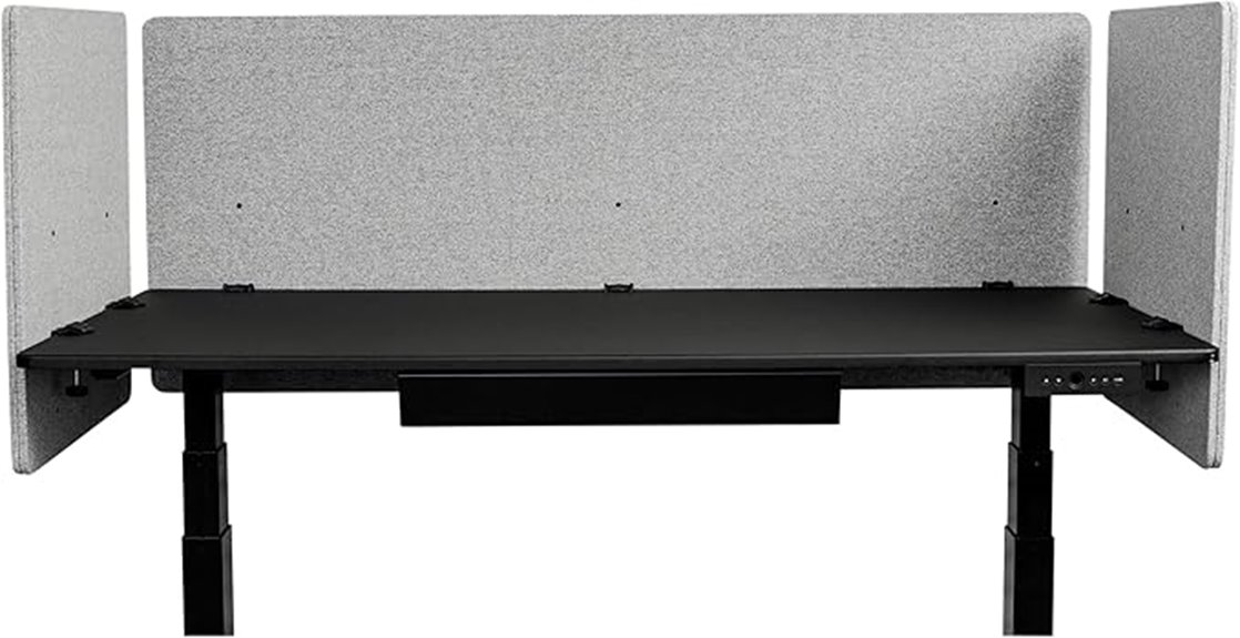 clamp on acoustic privacy panel