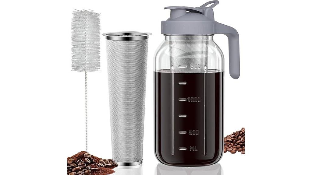 cold brew coffee jar