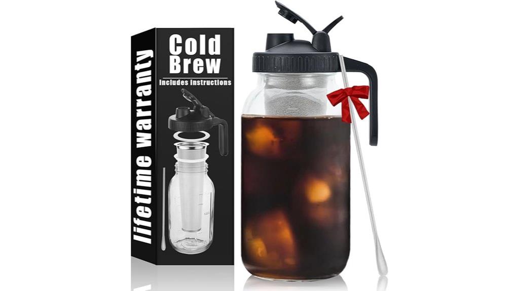 cold brew mason jar