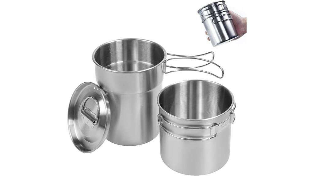 collapsible cooking pot set