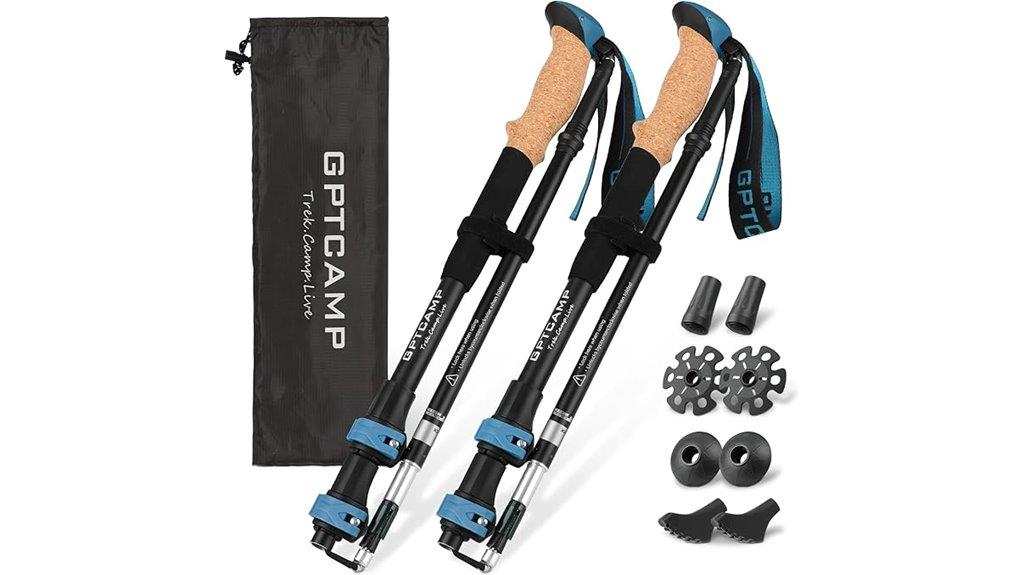 collapsible hiking pole set