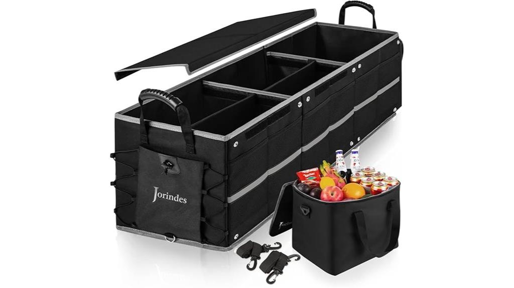 collapsible organizer with cooler
