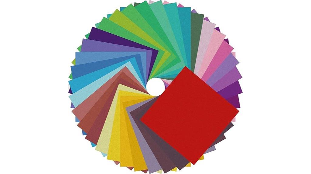 colorful double sided origami