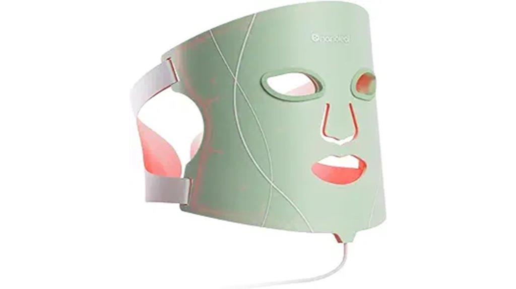 colorful light therapy mask