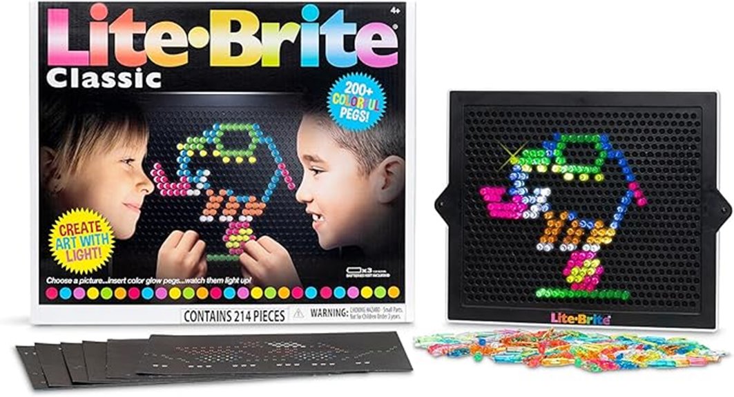 colorful light up art toy