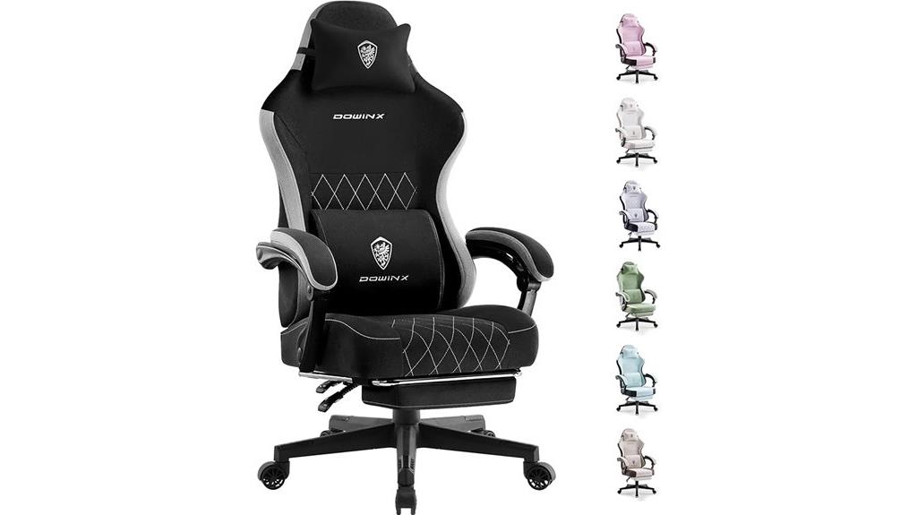 comfortable gaming chair with footrest
