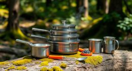 compact camping cookware sets