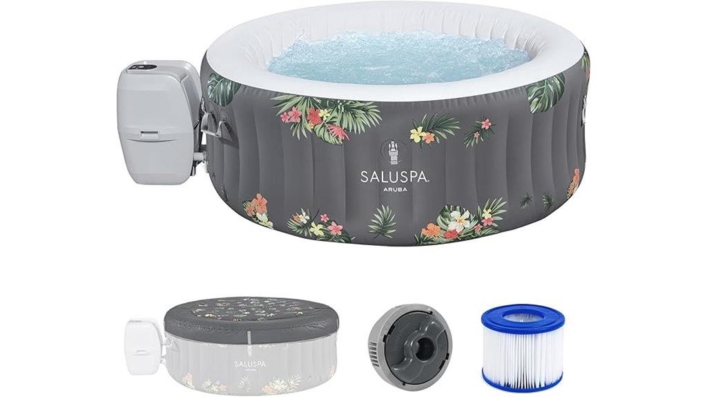 compact inflatable hot tub