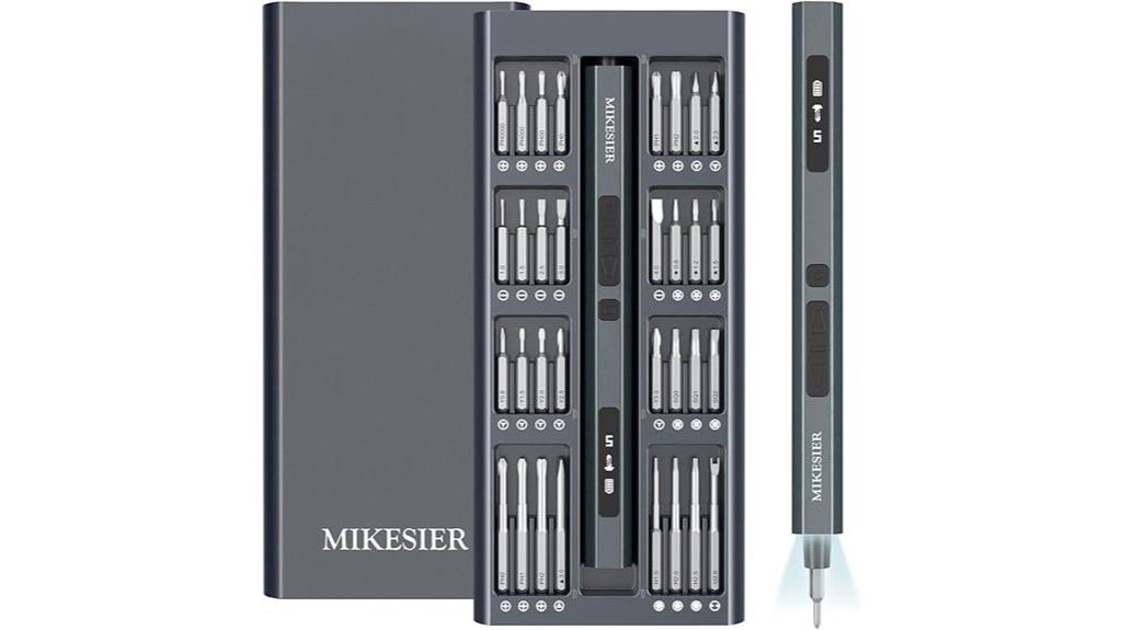 compact screwdriver set with bits