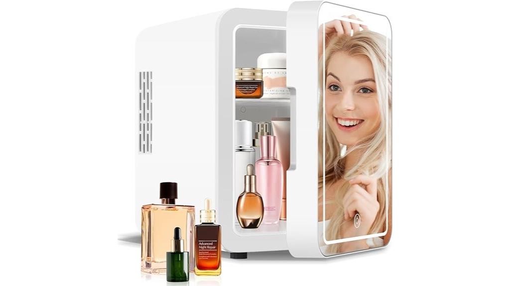 compact skincare cosmetic fridge
